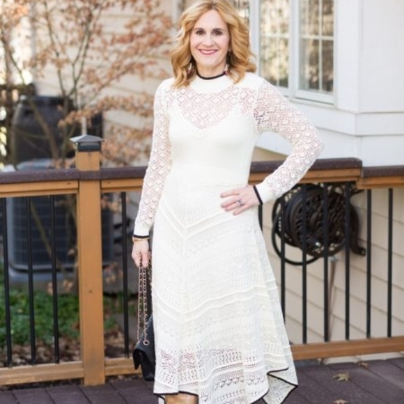 Anthropologie Victorian Cream Long Sleeve Maxi Dress XXL - Picture 6 of 12